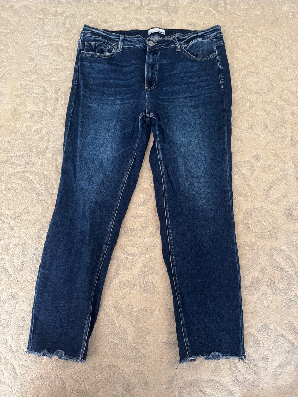 Women's Dark Indigo Cropped Slim Jeans